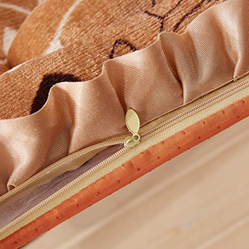 qwqqaq Balcón Cojines De Tumbona Chaise,Espesar Cojín para Tumbona Terciopelo Coussins De Chaise Berçante Desmontable Largo Colchoneta para Tumbona Silla Cojín De Suelo De-n 48x148cm(19x58inch)