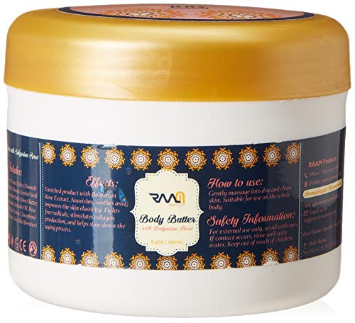 RAAM Body Butter with Bulgarian Rose - 100% Natural Product