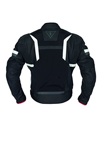 Racer Jerez Chaqueta Combinación Cuero-Textil, Negro, 52