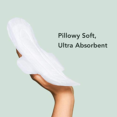 Rael Compresas 100% algodón ecológico, regular ultrafinas con alas