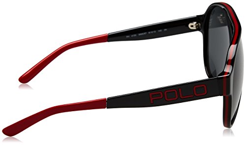 Ralph Lauren POLO 0PH4130 Gafas de sol, Black/Red, 61 para Hombre
