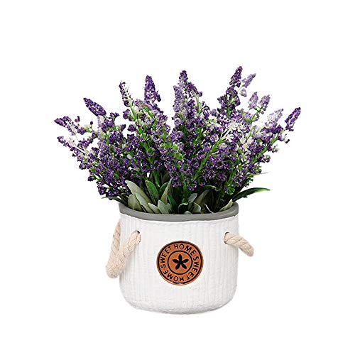 Ramo de flores artificiales Anna de seda de lavanda morada para el hogar, jardín, fiesta, boda, decoración de boda, ramo de flores DIY