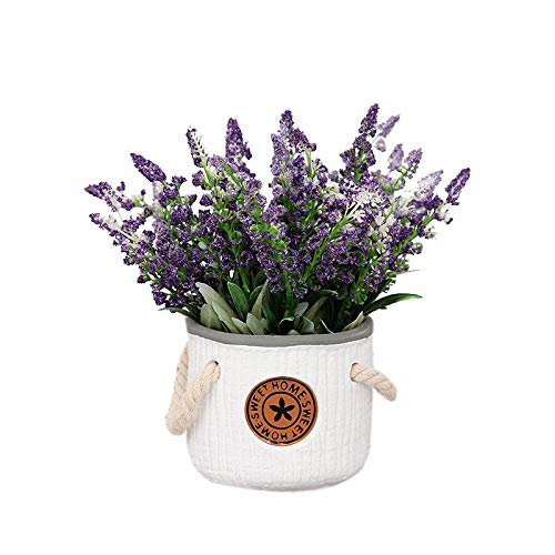 Ramo de flores artificiales Anna de seda de lavanda morada para el hogar, jardín, fiesta, boda, decoración de boda, ramo de flores DIY