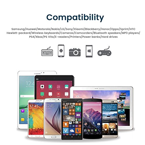 Rampow Cable Micro USB 2,4A Carga Rápida [2-Pack] -Garantía De Por Vida- Nylón Trenzado Cable USB Compatible con Android, Samsung Galaxy, Kindle, Sony, Nexus, Motorola y más -1M Azul