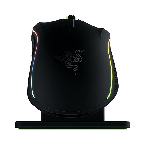 Razer Mamba Wireless - Ratón para Gaming (ergonómico, inalámbrico, para Esports, retroiluminación RGB, Sensor de hasta 16000 dpi, sensibilidad Ajustable, 9 Botones programables)