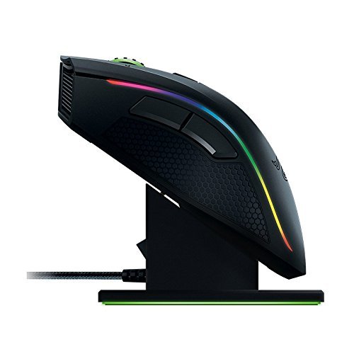 Razer Mamba Wireless - Ratón para Gaming (ergonómico, inalámbrico, para Esports, retroiluminación RGB, Sensor de hasta 16000 dpi, sensibilidad Ajustable, 9 Botones programables)