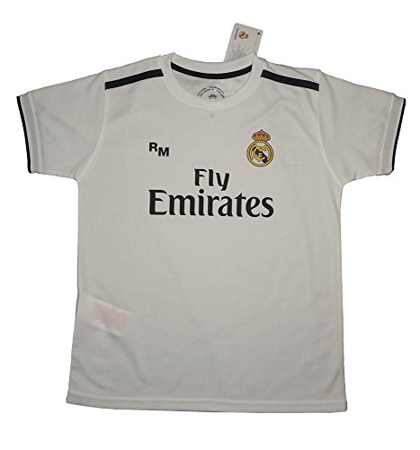 Real Madrid FC Camiseta Infantil Réplica Oficial Primera Equipación 2018/2019 (12 Años)