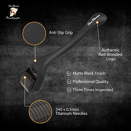 Red-Blooded Rodillo de Crecimiento de Barba, Estimula el Crecimiento de la Cabello