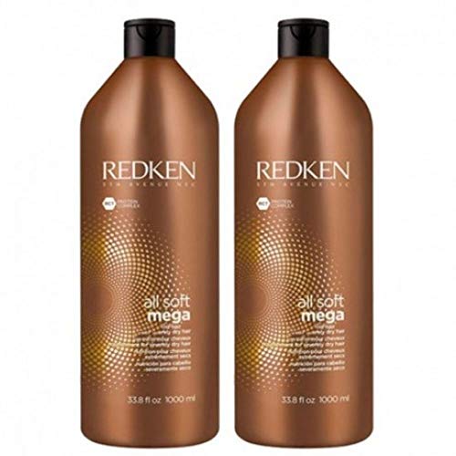 Redken All Soft Mega - Duo de champú y acondicionador, 1000 ml