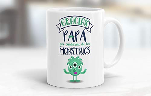 REGALOS ESTRELLA AZUL Taza día del Padre Regalo para Papa, Papa te Quiero, al Mejor papá del Mundo, Regalos Padres, Regalos día del Padre, te Quiero Papa, Taza con Frases (Gracias papá)