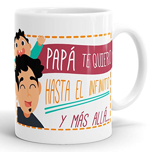 REGALOS ESTRELLA AZUL Taza día del Padre Regalo para Papa, Papa te Quiero, al Mejor papá del Mundo, Regalos Padres, Regalos día del Padre, te Quiero Papa, Taza con Frases (Papá te Quiero)