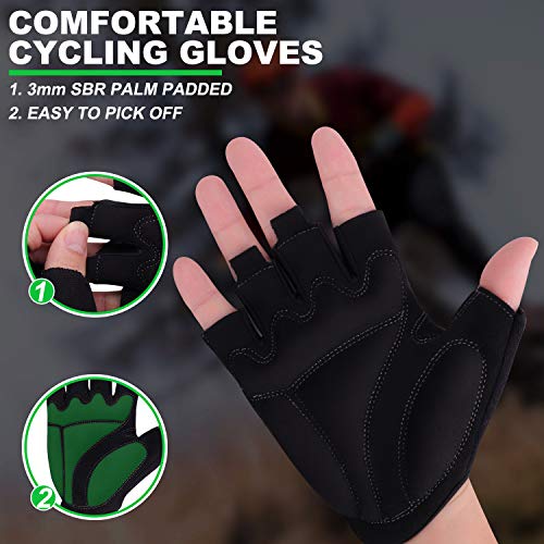 Reinalin Guantes de Ciclismo,Guantes MTB,Antideslizantes Guantes Transpirables,Adecuado para Ciclismo de Montaña,Todo el Vehículo de Terreno,Bicicleta de Montaña,Guantes de Verano para Hombre/Mujer