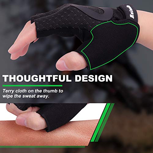 Reinalin Guantes de Ciclismo,Guantes MTB,Antideslizantes Guantes Transpirables,Adecuado para Ciclismo de Montaña,Todo el Vehículo de Terreno,Bicicleta de Montaña,Guantes de Verano para Hombre/Mujer