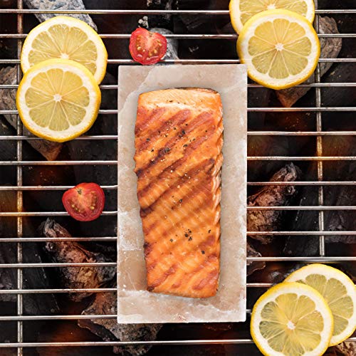 Relaxdays 10023230 Piedra de Sal para Asar, para Barbacoa o Horno, Rosa, 20x10x5 cm