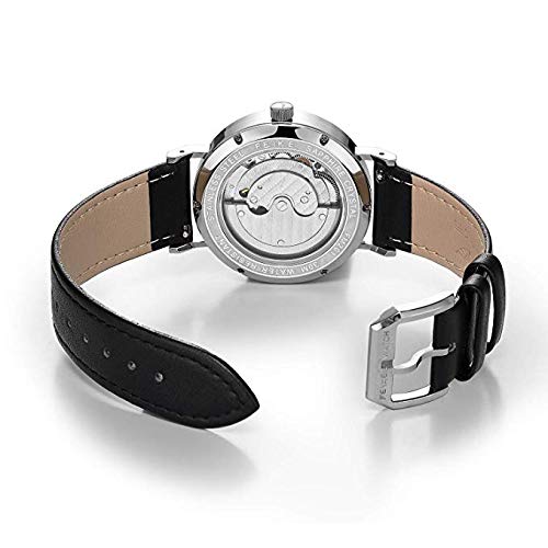 Reloj Automático Mecánico para Hombres FEICE Reloj Bauhaus Minimalista Analógico Relojes de Pulsera Unisex Reloj Zafiro Sintético FM201