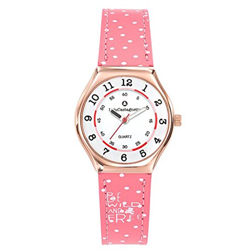Reloj de diseñador 'Lulu Castagnette'en rosa rosa dorado (ultraplano)- 30 mm.