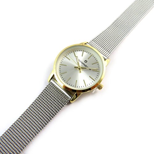 Reloj de diseño 'Lulu Castagnette'de plata dorada.