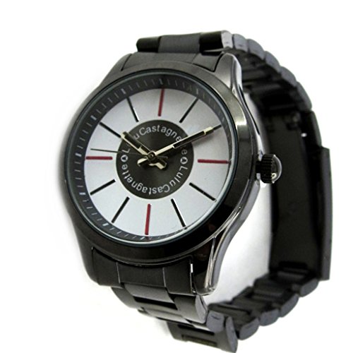Reloj de pulsera 'french touch' 'Lulu Castagnette'blanco negro.