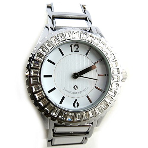 Reloj de pulsera 'french touch' 'Lulu Castagnette'blanco plateado.