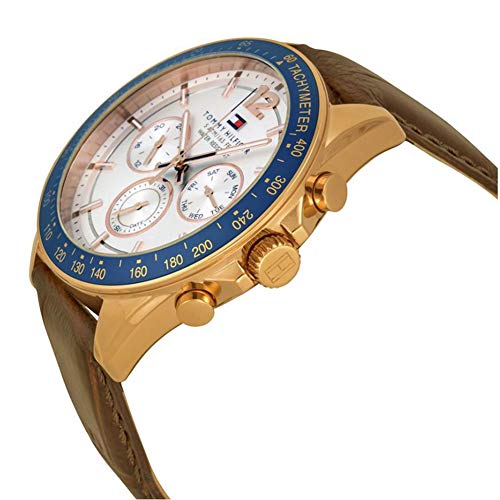 Reloj para hombre Tommy Hilfiger 1791118, mecanismo de cuarzo, diseño con varias esferas, correa de piel.