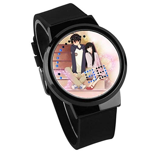 Relojes Anime Touch Water Spray Full Led Teaching Gift Niños Negro Y