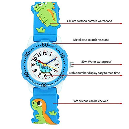 Relojes para niños y niñas para niños, 2018, otoño, banda de silicona con dibujos animados 3D, edad 3-4, 5-7, 7-10, regalo para niñas y niños