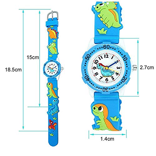 Relojes para niños y niñas para niños, 2018, otoño, banda de silicona con dibujos animados 3D, edad 3-4, 5-7, 7-10, regalo para niñas y niños