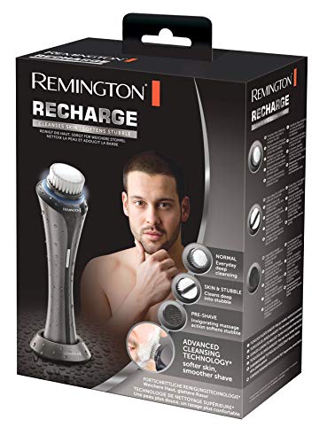 Remington FC-2000 - Cepillo limpiador facial inalámbrico, tecnología de limpieza avanzada, 3 cepillos