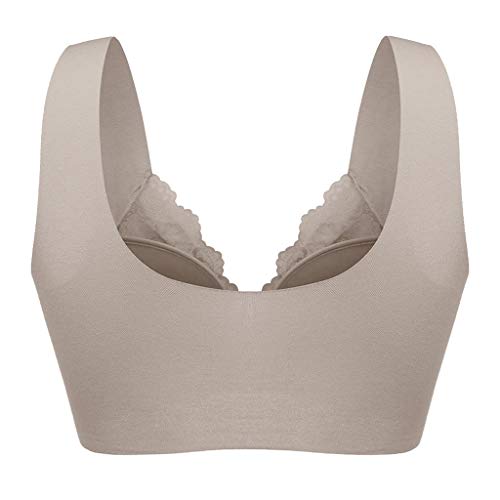 Reooly Adhesivos intimissimi 95 f Sujetador Lenceria Femenina Juvenil Sujetadores de Marca Sujetador Tipo Banda Sujetador Gris Sujetador con Espalda de Silicona Ropa de Interior Femenina