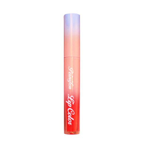 Reooly, PNF Peni Fen P7126 espejo de agua vidrio esmalte de labios cepillo suave cabeza en forma labio duradero hidratante color antiadherente 6
