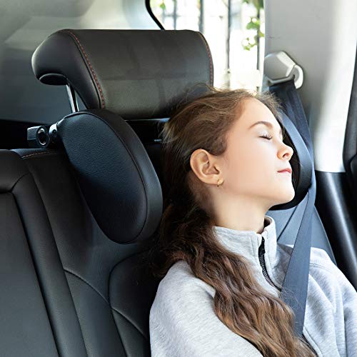 Reposacabezas para Coche, Apoya Cabeza para Asiento de Coche, Almohada del Cuello de Viaje para Asiento de Automóvil para Niños y Adultos