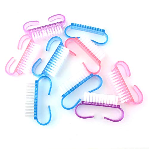 RETON Paquete de 24 Handle Grip Nail Brush, Cepillo de Limpieza de Uñas para los Dedos y Limpiadores de Uñas, Pedicure Brushes para Hombres y Mujeres