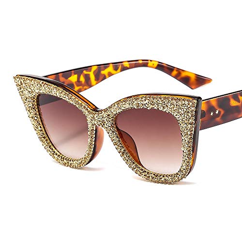 Retro Cat'S Eye Sexy Sunglasses Women's Big Frame Fashionable Sunglasses Can Be Matched with Myopia Flat Lens