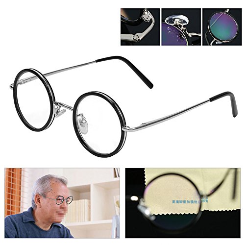 Retro - Gafas de lectura de resina redondas para gafas de gafas (1,0/1,5/2,0/2,5/3,0/3,5, lupa ligera, gafas de lectura presbiópicas, alivio de fatiga 1,0)