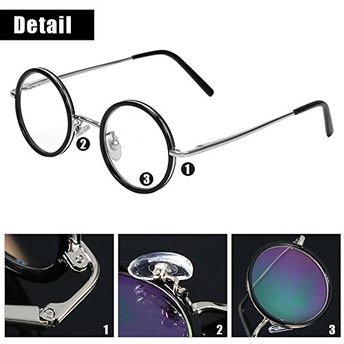 Retro - Gafas de lectura de resina redondas para gafas de gafas (1,0/1,5/2,0/2,5/3,0/3,5, lupa ligera, gafas de lectura presbiópicas, alivio de fatiga 1,0)