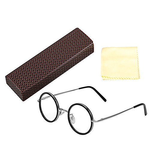 Retro - Gafas de lectura de resina redondas para gafas de gafas (1,0/1,5/2,0/2,5/3,0/3,5, lupa ligera, gafas de lectura presbiópicas, alivio de fatiga 1,0)