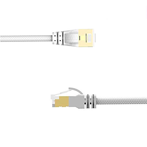 Reulin 10M Cat 7A Cable de red Ethernet - Ultra Delgado - Velocidad de hasta 40Gbs-1000MHz compatible con Cat5 Cat5e Cat6 Cat6a Cat7 Cat7A+ Switch Enrutador Módem para redes de alta velocidad