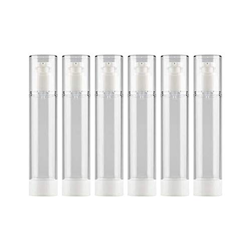 Reutilizable del envase, botella Botella clara Airless Bomba cosmética Crema Tamaño de viaje dispensador recargable Contenedores/Botella Fundación de la bomba del recorrido for S (100 ml)