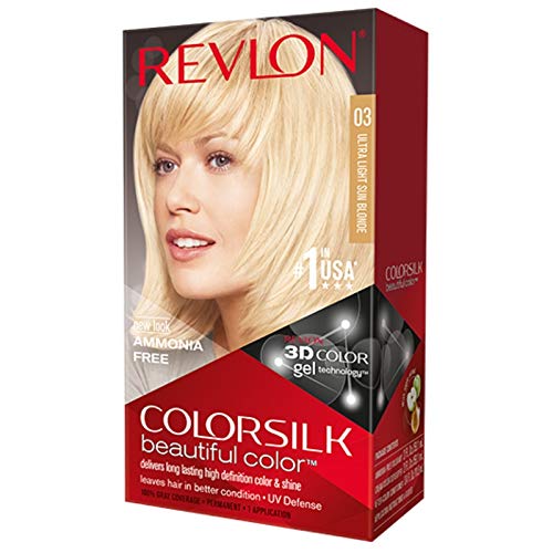 Revlon ColorSilk Colore dei capelli, 03 Ultra Light Sun Biondo 1 bis (pacchetto di 3)