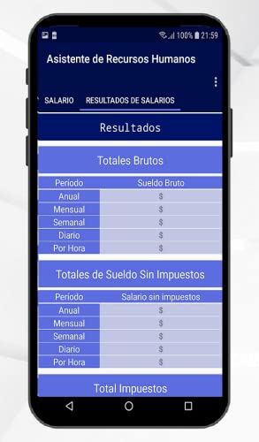 RH: Calculadora de Salarios