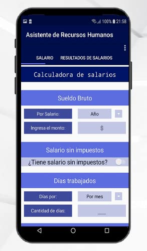 RH: Calculadora de Salarios