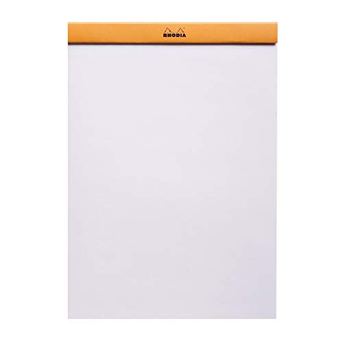 Rhodia 18000C - Bloc de notas (80 páginas, acido libre, hoja en blanco), naranja
