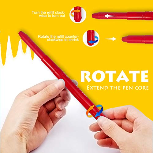 Richgv Crayones para Niños Pequeños, 24 Colores Surtidos Crayones Seguro y No Tóxico, Ceras para Colorear , Lápices de Pintura Lavables Juguetes, Utiles Escolares, Regalo de Los Niños (24 Colores)