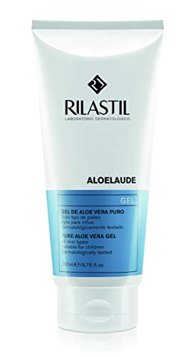 Rilastil Aloelaude - Gel de Aloe Vera Puro Calmante, Refrescante y Regenerador - para todo Tipo de Pieles, 200 ml