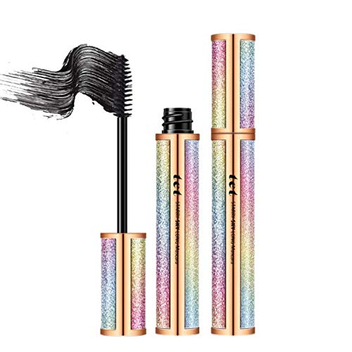 Rímel estrellado de seda 4D, impermeable, resistente al sudor, denso, rizado, maquillaje fácil de aplicar (1)