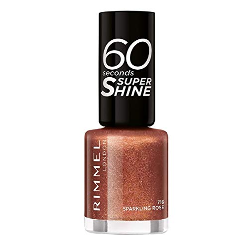 Rimmel London 60 Seconds Super Shine #716-Sparkling Rose 8 ml - 1 unidad