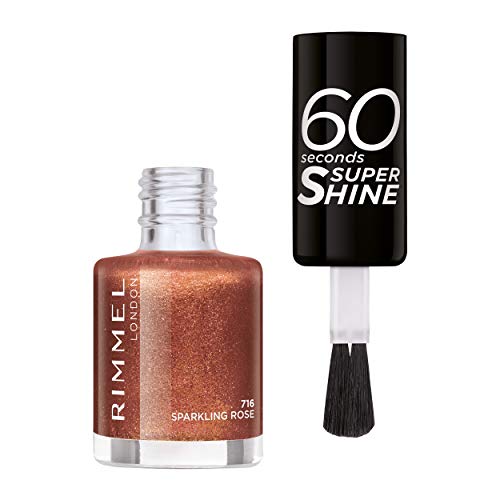 Rimmel London 60 Seconds Super Shine #716-Sparkling Rose 8 ml - 1 unidad