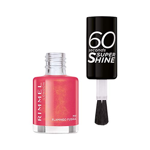 Rimmel London 60 Seconds Super Shine #717-Flamingo Fushia 8 ml - 1 unidad