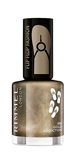 Rimmel Nail Polish 60 Seconds Flip Flop Fashion 818 Gold Addiction Lakier do paznokci 8ml