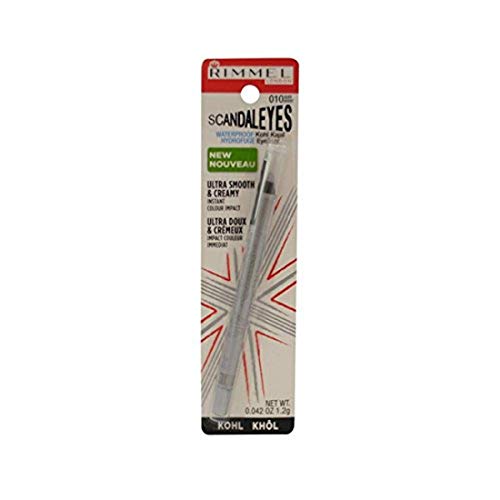 Rimmel Scandaleyes Waterproof Kohl Kajal Eyeliner, Silver, 0.042 oz by Rimmel